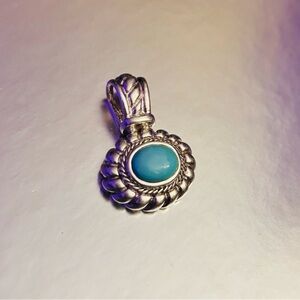 Silver Pendant with Turquoise Stone